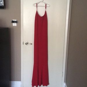 La Belle Long Red Dress